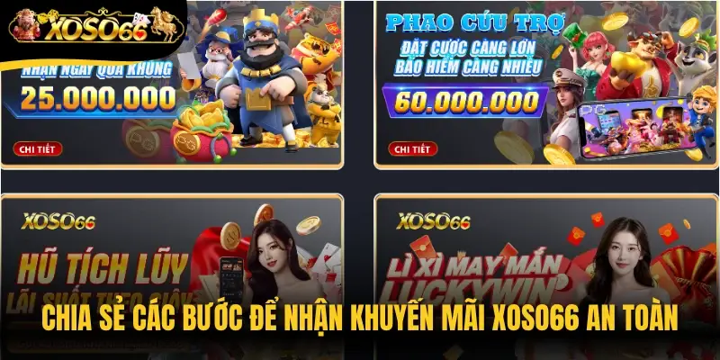 Chia sẻ các bước để nhận khuyến mãi Xoso66 an toàn