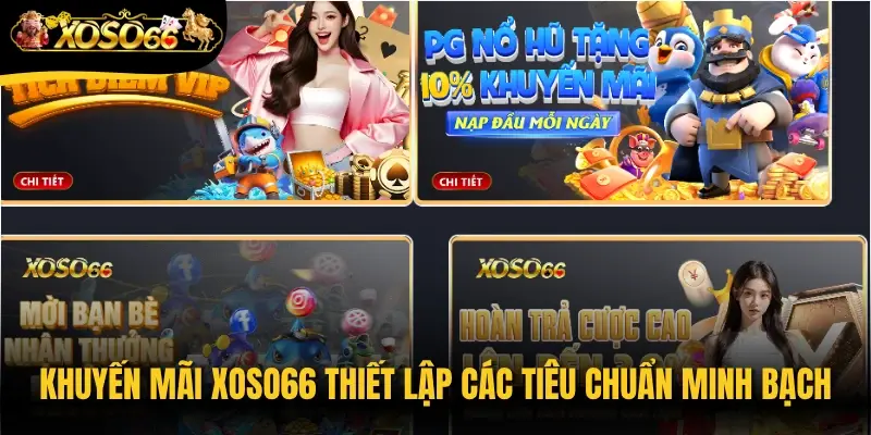 Khuyến mãi Xoso66 thiết lập các tiêu chuẩn minh bạch và công bằng