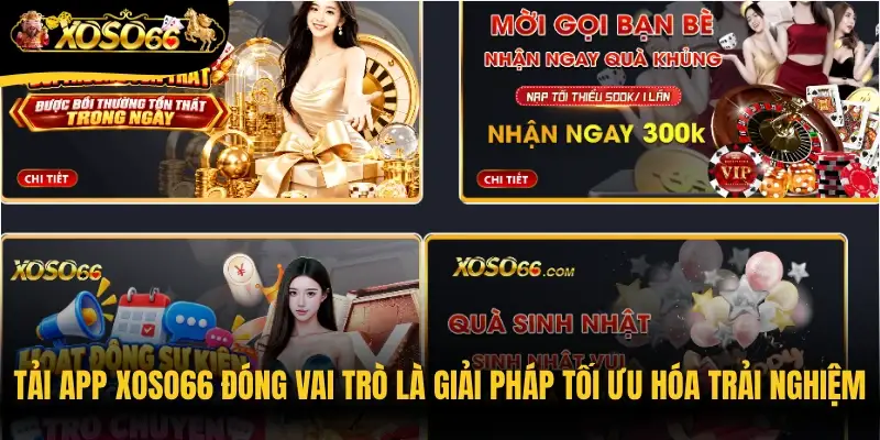 Tải app Xoso66 đóng vai trò là giải pháp tối ưu hóa trải nghiệm